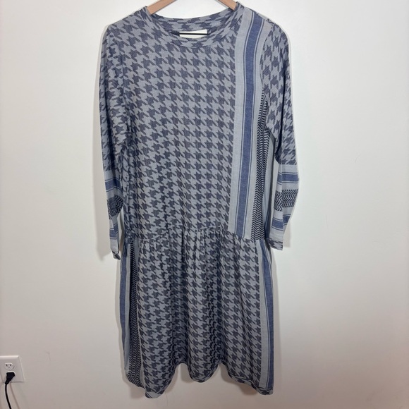 Summery Copenhagen Josefine Long Sleeves Dress NWT Small Doeskin/ Peacot Cotton - Picture 1 of 12